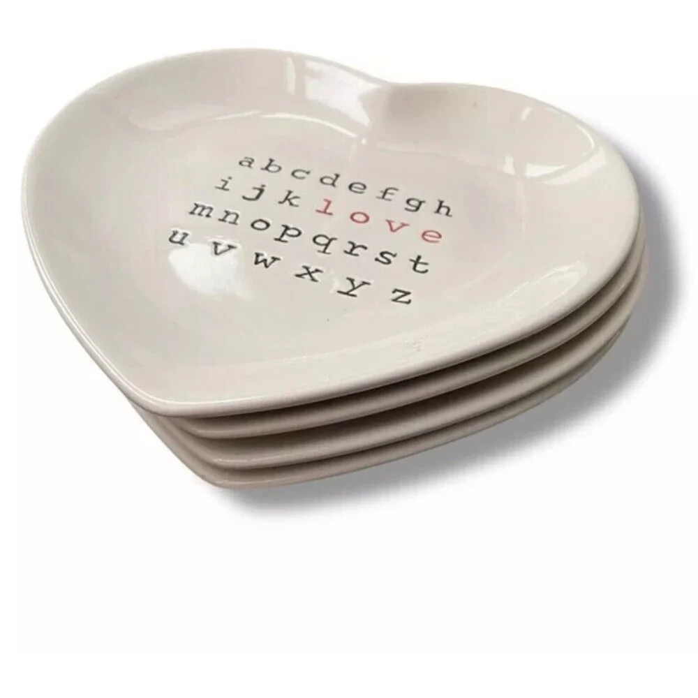 Pottery Barn Love Crossword White Heart 8.5